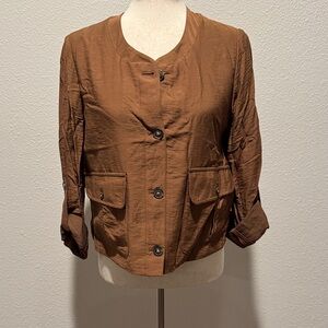 Banana Republic Women's Rich Brown Utility Jacket